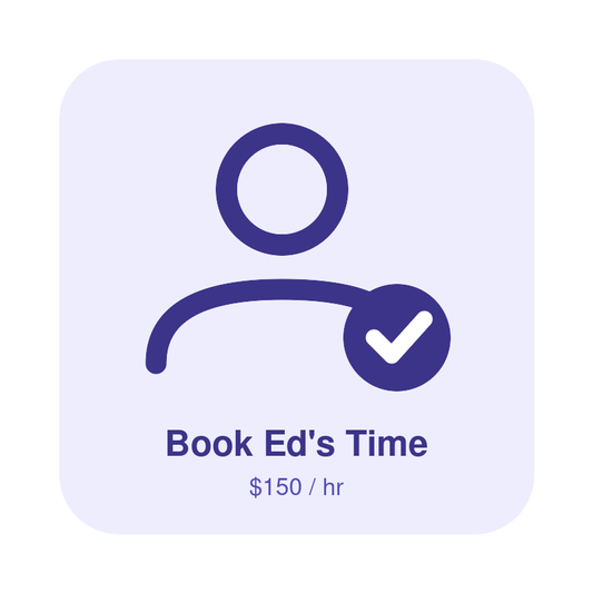 One-on-one consulting session with Ed — ecommerce strategy, digital marketing, and paid advertising